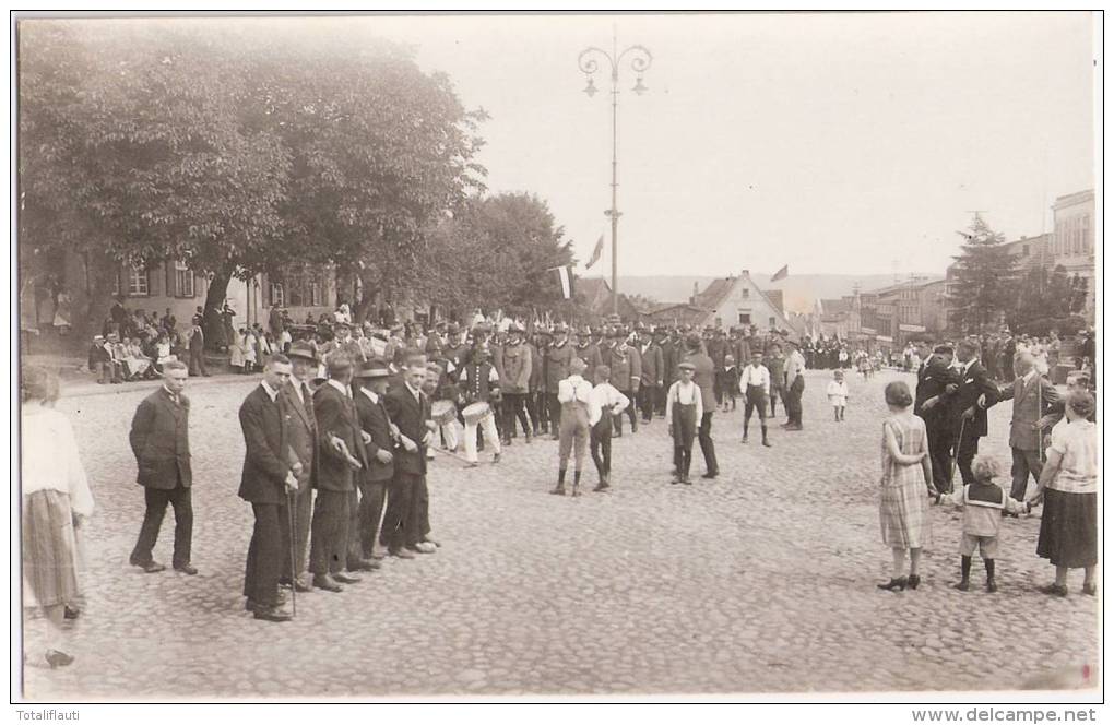 MARLOW Umzug Schützenfest 1926 Priv Fotokarte TOP-Erhaltung Ungelaufen - Ribnitz-Damgarten