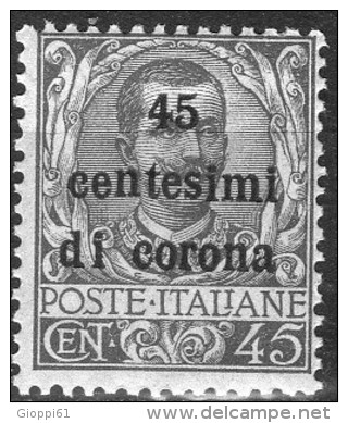 1919 Emissioni Generali - F.lli D´Italia Del 1901-18 Soprastampati In Centesimi Di Corona 45 C - Otros & Sin Clasificación