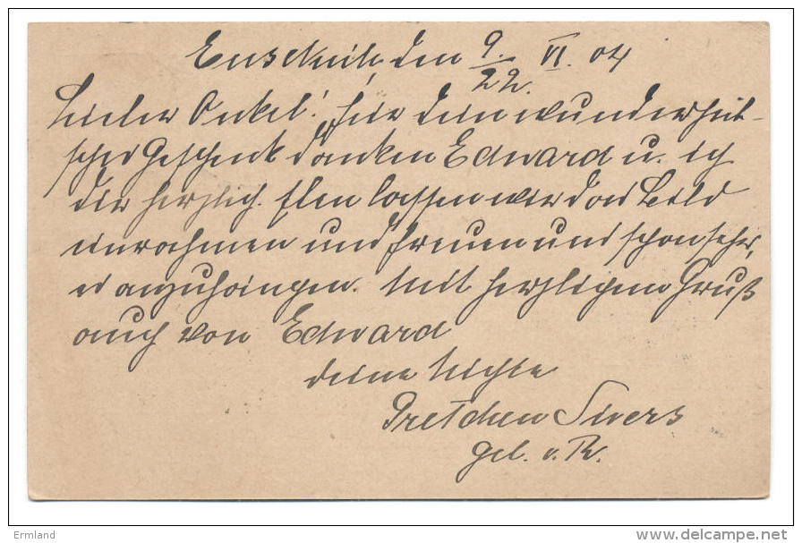 Russland GS Bahnpost 1904 - Nach Berlin An Prof. W. Von Oettingen - Lettres & Documents
