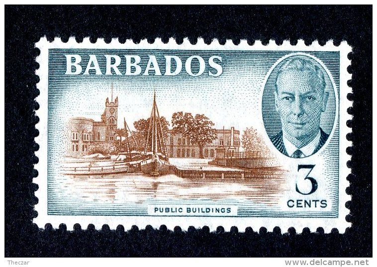 3165x)  Barbados 1950 - SG# 273  M* - Barbades (...-1966)