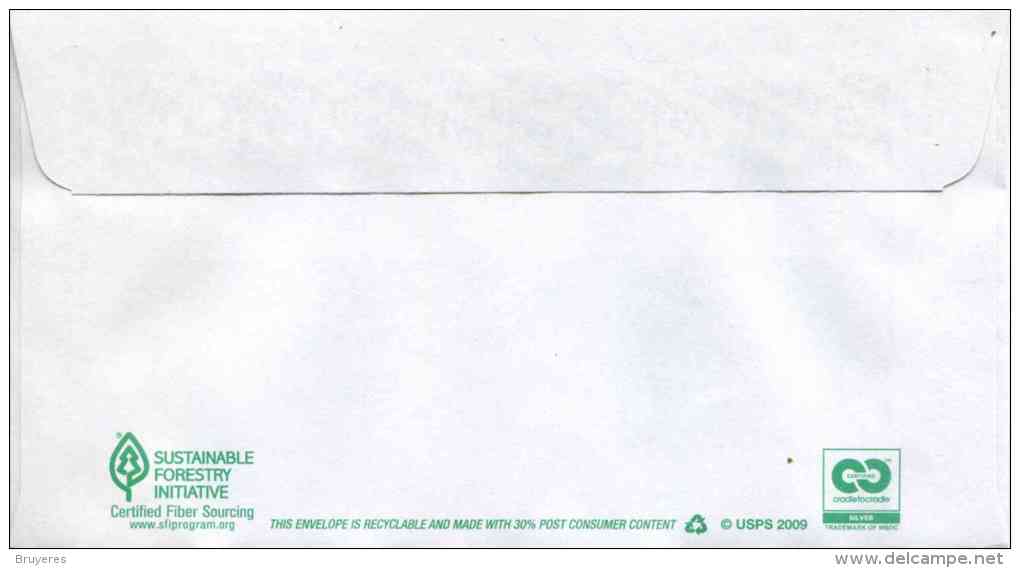 Entier Postal De 2011 Sur Env. Avec Fenêtre Et Timbre "Liberty Bell" - Rabat Autocollant - Format 92 X 165 Mm (#6 3/4) - 2011-...