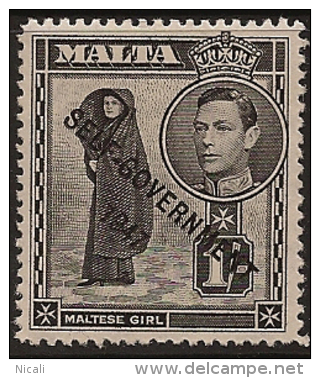 MALTA 1948 1/- Self Government SG 243 HM VD676 - Malte (...-1964)