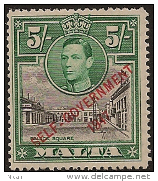 MALTA 1948 5/- Self Government SG 247 HM VD722 - Malte (...-1964)