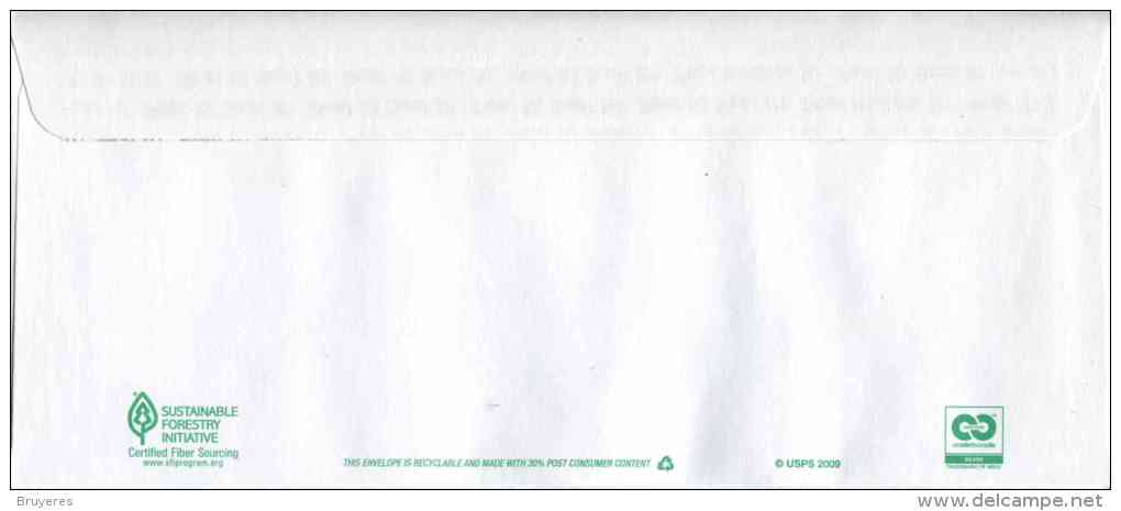 Entier Postal De 2011 Sur Env. Avec Fenêtre Et Timbre "Liberty Bell" - Rabat Autocollant - Format 105 X 242 Mm (#10) - 2011-...