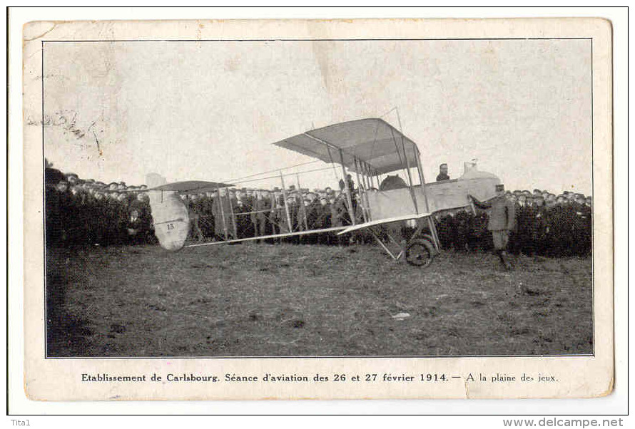 D 12104 - Etablissement De CARLSBOURG  -  Séance D'aviation - Février 1914 - Paliseul