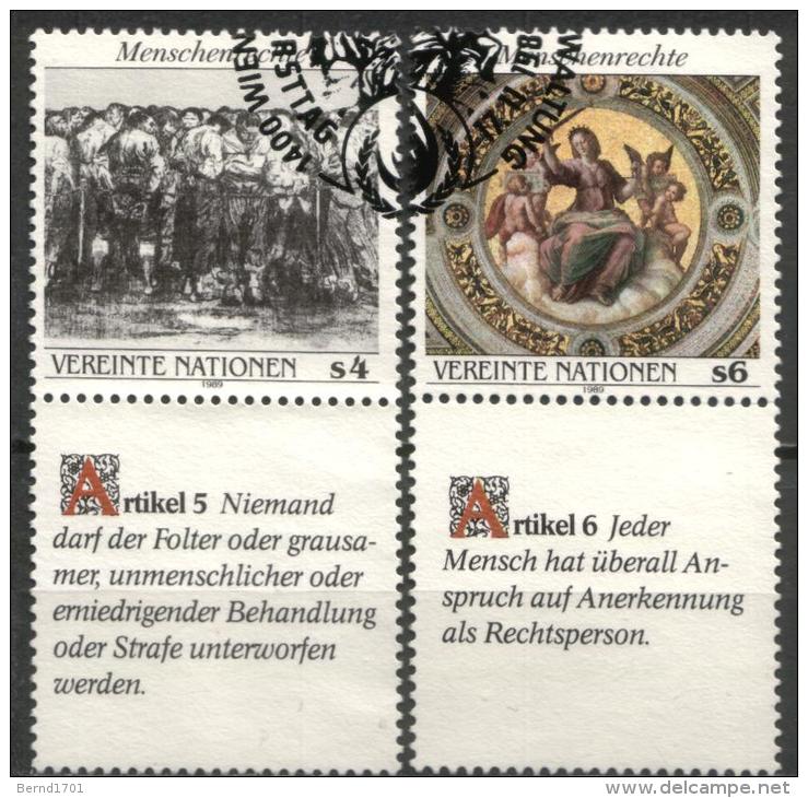 UN Wien - Mi-Nr 96/97 Zf (de) Gestempelt / Used (n475) - Used Stamps