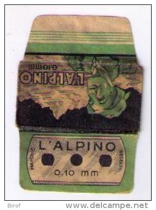 LAMETTA DA BARBA -L'ALPINO - ANNO 1941-57 - Lames De Rasoir