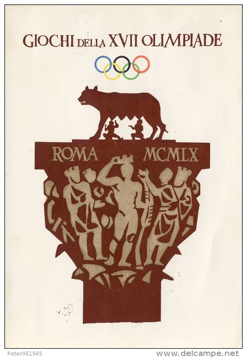 Leuke Italiaanse Gelegenheidskaart O.S. Rome 1960 - Zomer 1960: Rome