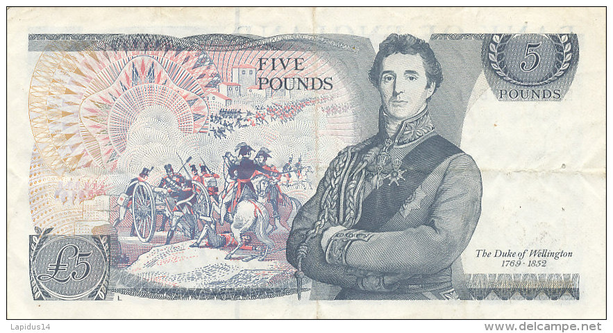 BILLETS  - GRANDE GRETAGNE- BANK OF ENGLAND  FIVE POUNDS - 5 Pounds