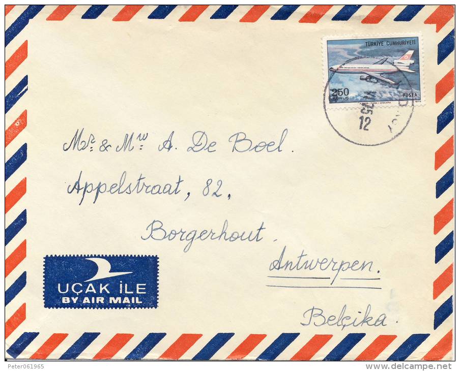 Luchtpost Brief Turkije / Air Mail Letter Turkey - 1975 - Storia Postale