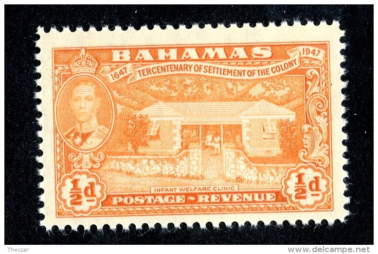 3200x)  Bahamas 1948 - SG# 178 ~ Sc132  M* - 1859-1963 Colonia Británica