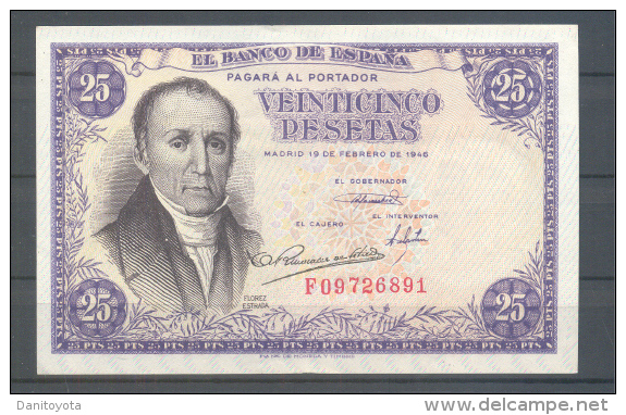 EDIFIL D51a.-   25 PTAS 19 DE FEBRERO DE 1946.- FLOREZ ESTRADA - 25 Pesetas