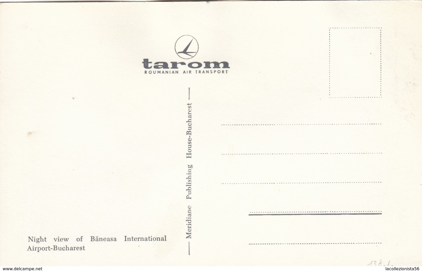 5721-NIGHT VIEW OF BANEASA INTERNATIONAL AIRPORT-BUCHAREST-TAROM ROUMANIAN AIR TRASPORT-FP - Aerodrome