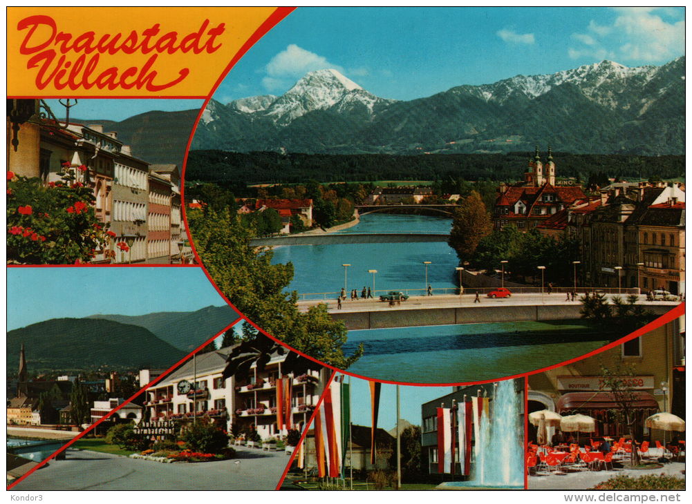 Draustadt Villach. Mehrbildkarte - Villach