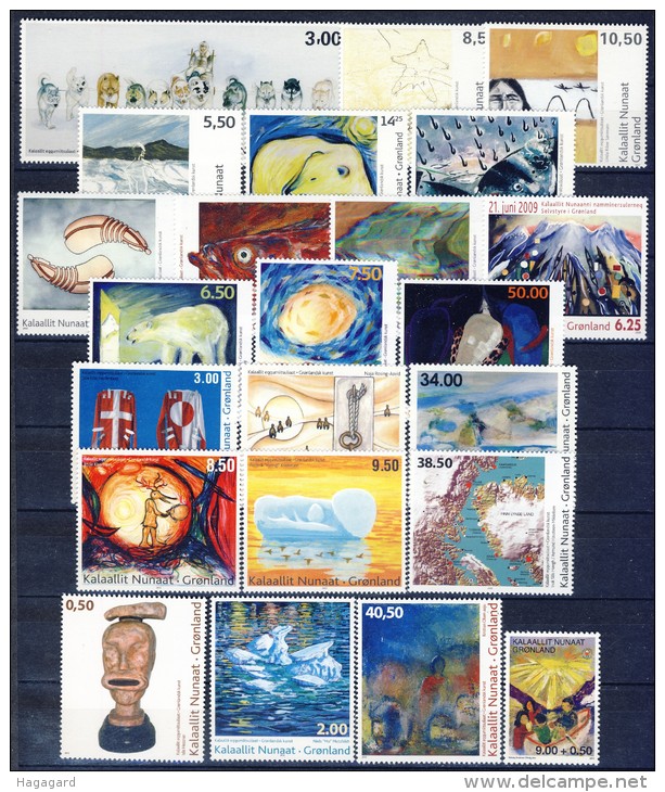 ##A1675. Greenland 2007-13. Collection Art. Contemporare Paintings. MNH(**) - Collections, Lots & Series