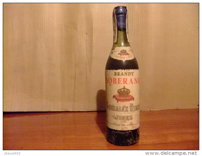 BOTELLA BRANDY SOBERANO VINTAGE  ---- GONZALEZ BYASS  Del Año 1958 - Licor Espirituoso