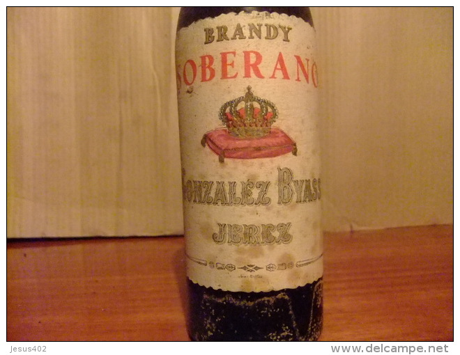 BOTELLA BRANDY SOBERANO VINTAGE  ---- GONZALEZ BYASS  Del Año 1958 - Licor Espirituoso