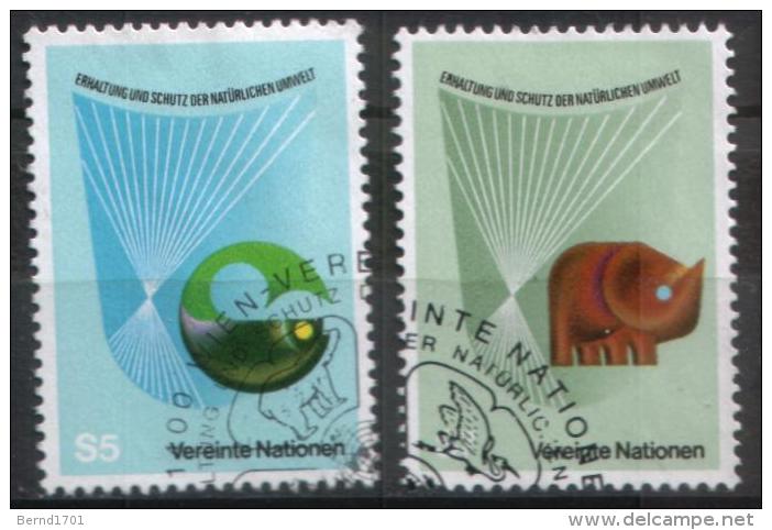 UN Wien - Mi-Nr 27/28 Gestempelt / Used (n502) - Used Stamps