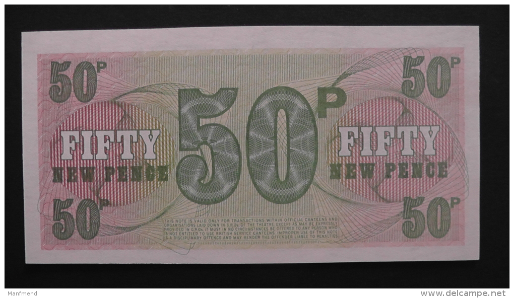 Great Britain -  50 New Pence - 1972 - P M 46 - Unc - Look Scan - Forze Armate Britanniche & Docuementi Speciali