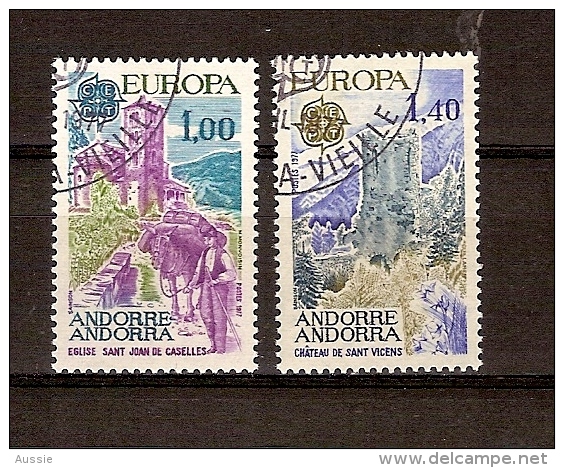 Cept 1977 Andorra Andorre Français  Yvertn°  261-62 (°) Oblitéré Used Cote 3,85 € - 1977