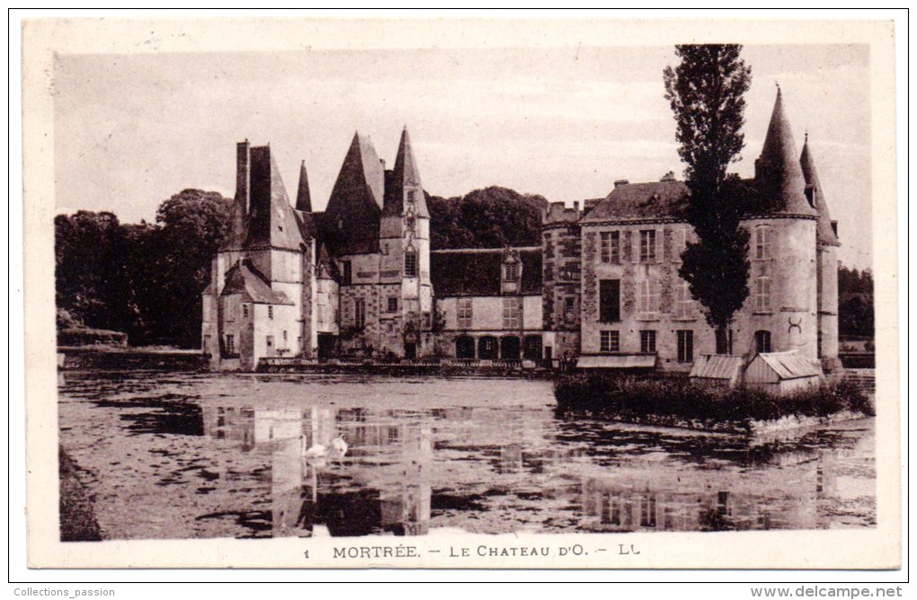 CP, 61, MORTREE, Le Château D'O, Voyagé En 1934 - Mortree