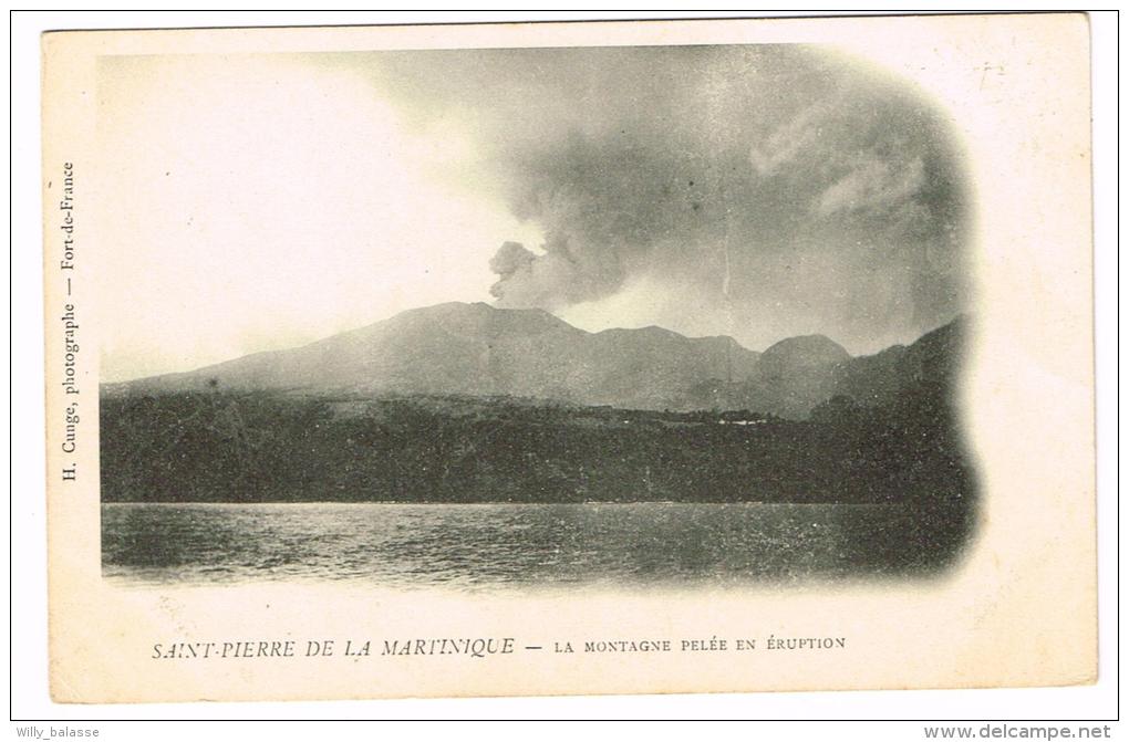 "St Pierre De La Martinique - La Montagne Pelée En éruption" - Saint-Pierre-et-Miquelon