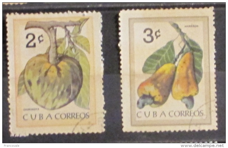 Cuba 1963 Cuban Fruits - Used Stamps