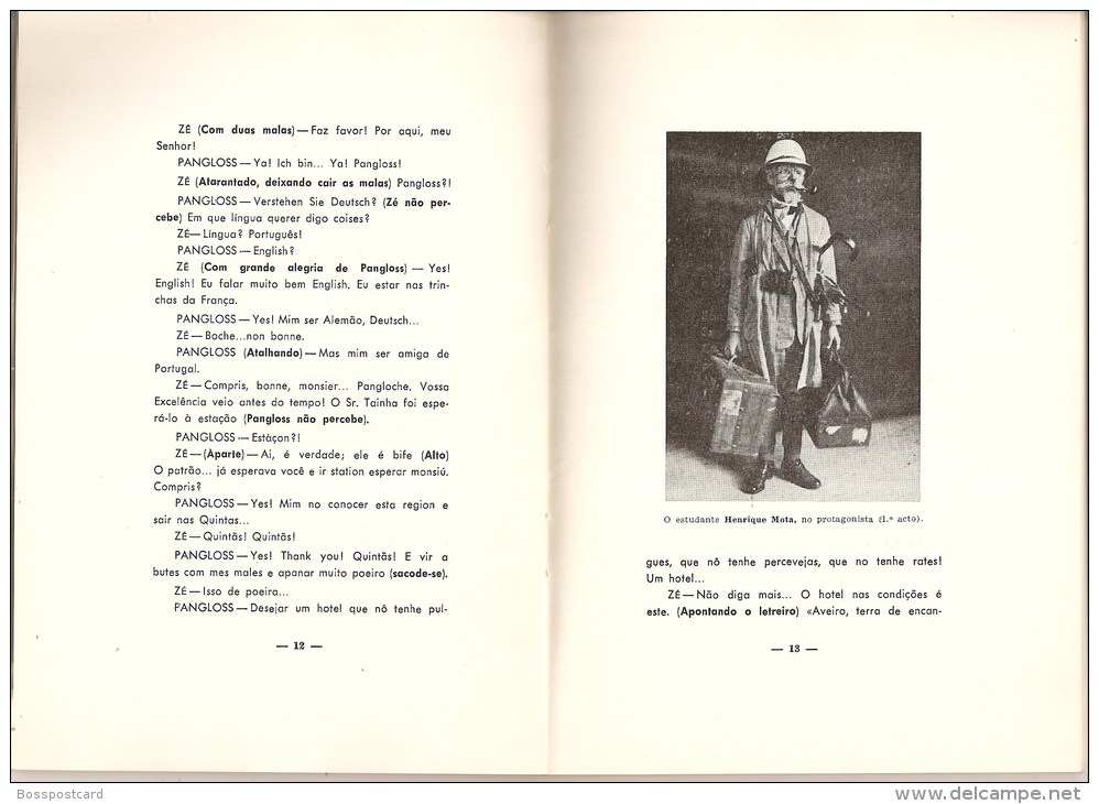 Aveiro - Revista "Pangloss Em Aveiro" (78 Páginas) (livro C/ Dedicatória Autógrafa) (4 Scans) - Teatro