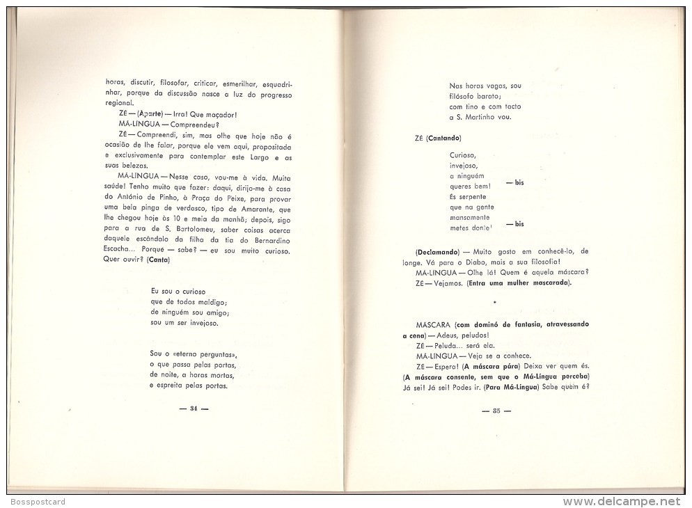 Aveiro - Revista "Pangloss Em Aveiro" (78 Páginas) (livro C/ Dedicatória Autógrafa) (4 Scans) - Theater