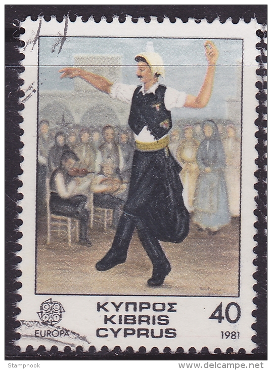 Cyprus Scott   560 Europa ´81  Used VF (Folk Costumes) - Unused Stamps