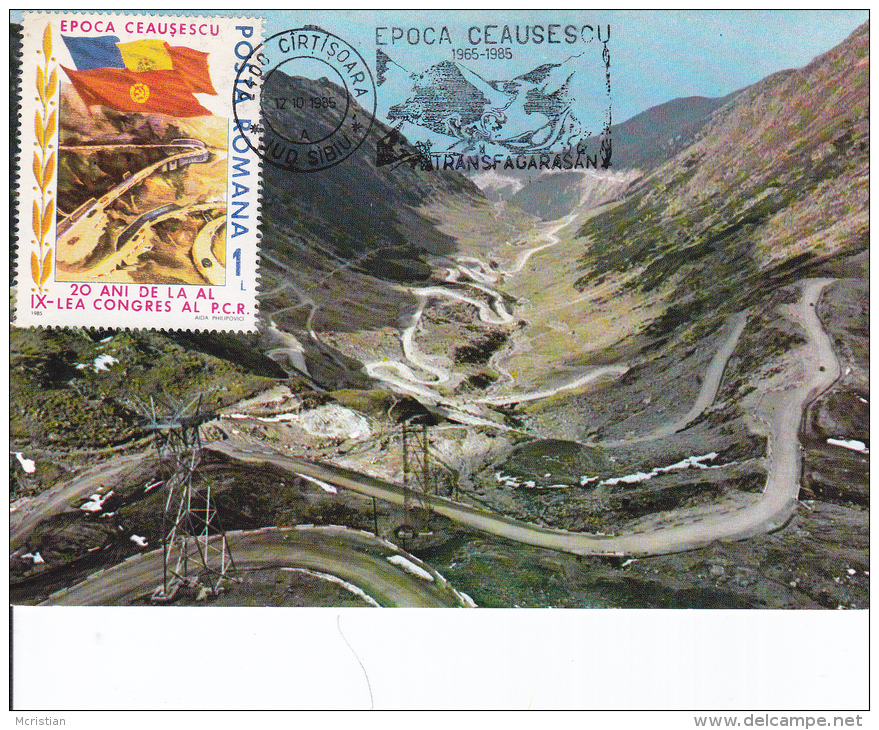 Ceausescu Era - Transfagarasan Road Construction - Maximum Cards & Covers