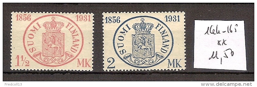 Finlande 164-65 ** Côte 11.50 € - Ungebraucht