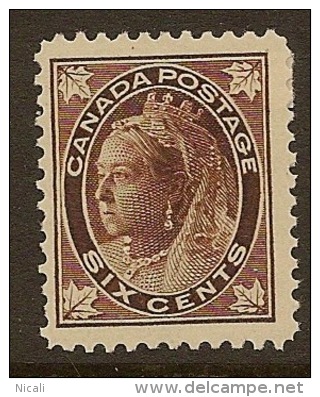 CANADA 1897/98 QV 6c Brown SG 147 HM XYG1 - Neufs