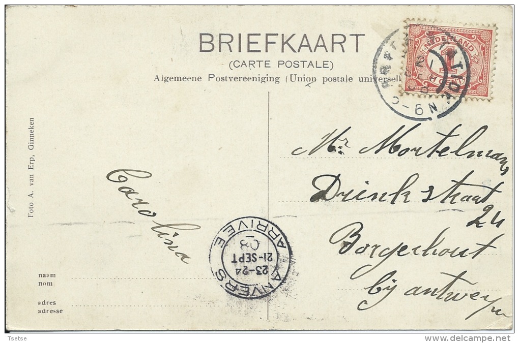 Ginneken - Huisdreef - 1908 ( Verso Zien ) - Breda