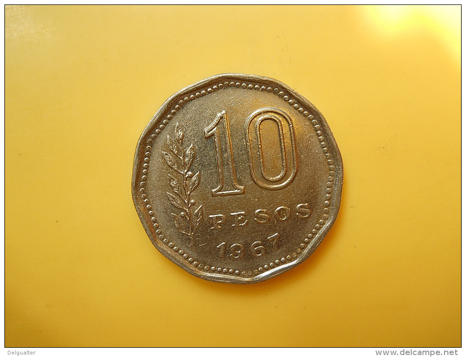 Argentina 10 Pesos 1967 BU Or Near - Argentine