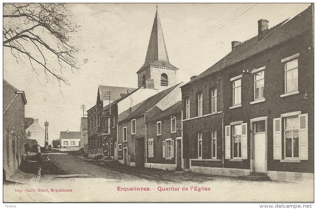 Erquelinnes - Quartier De La Gare - 1924 ( Voir Verso ) - Erquelinnes