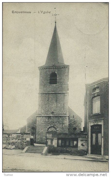 Erquelinnes - L'Eglise - 1927 ( Voir Verso ) - Erquelinnes