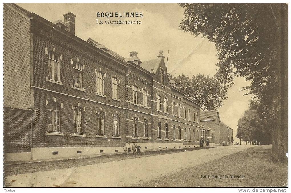 Erquelinnes - La Gendarmerie - 1913 ( Voir Verso ) - Erquelinnes