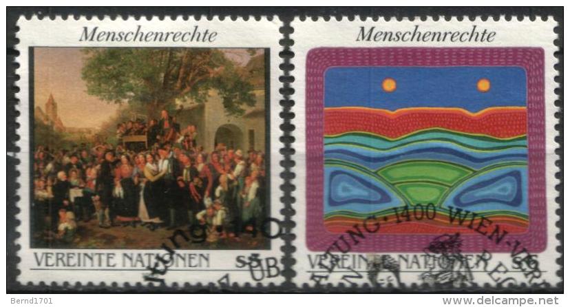 UN Wien - Mi-Nr 150/151 Gestempelt / Used (n537) - Used Stamps