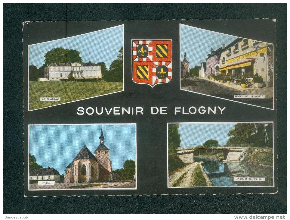 CPSM - Flogny La Chapelle - Souvenir Multivues ( Chateau Hotel De La Poste Eglise Pont Du Canal ARTAUD) - Flogny La Chapelle