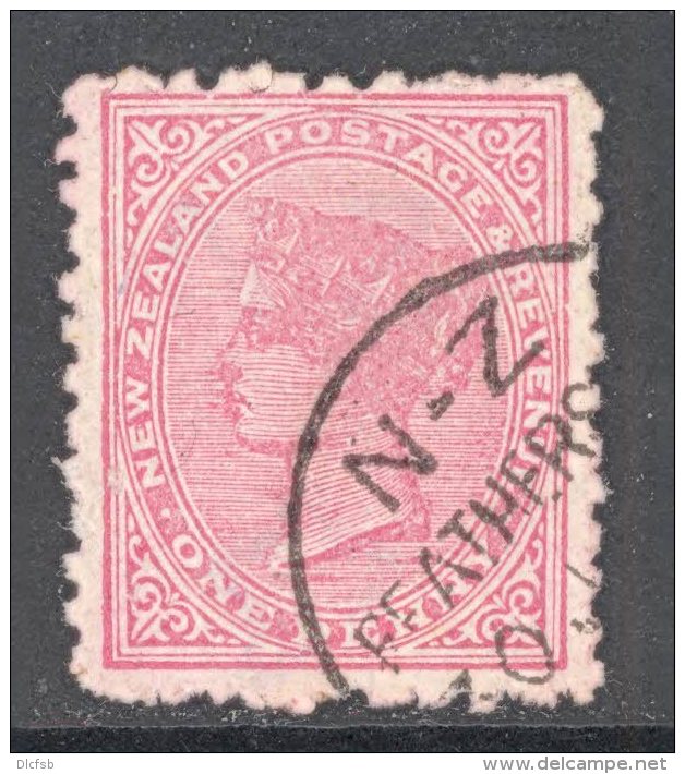 NEW Zealand, A Class Postmark FEATHERSTON On Qvictoria Stamp - Used Stamps