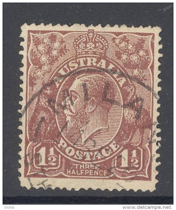 SOUTH AUSTRALIA, Postmark ""MILANG"" On George V Stamp - Gebraucht