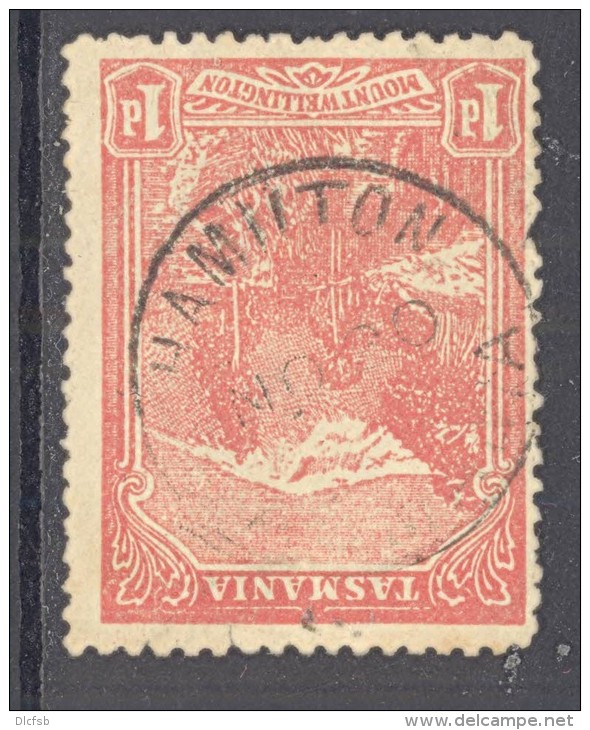 TASMANIA, 1906 1d With Postmark &acute;HAMILTON&acute; - Usados