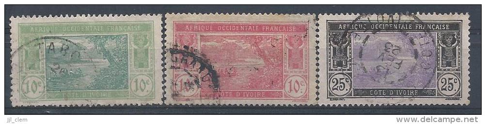 Cote D'Ivoire N° 63 à 65  Obl. - Used Stamps