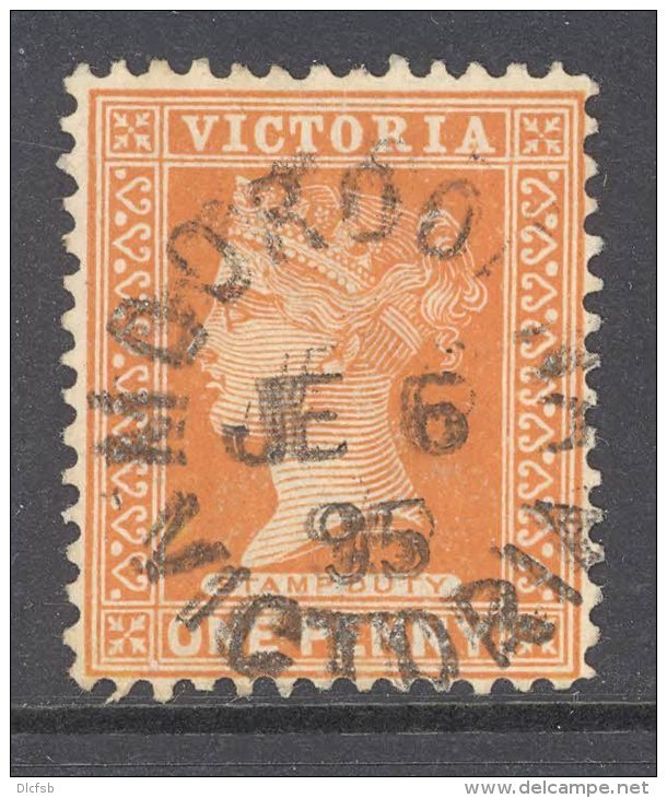 VICTORIA, 1880S 1D With Postmark ""MOOROOPNA"" - Oblitérés