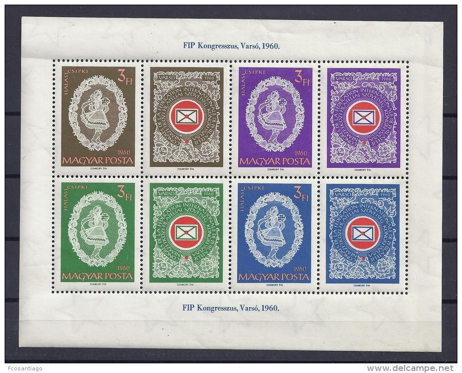 HUNGRÍA 1960 - Yvert #H37 - MNH ** - Hojas Bloque