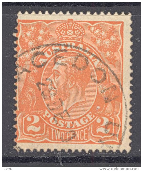 VICTORIA, Postmark &acute;MACEDON UPPER&acute; On George V Stamp - Oblitérés