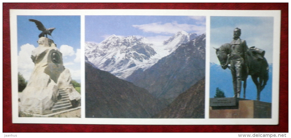 Monument To N. Przhevalsky -  The Mountains Of Kirghizia - Monument To P. Tien-Shansky - 1984 - Kyrgystan USSR - Unused - Kirgisistan