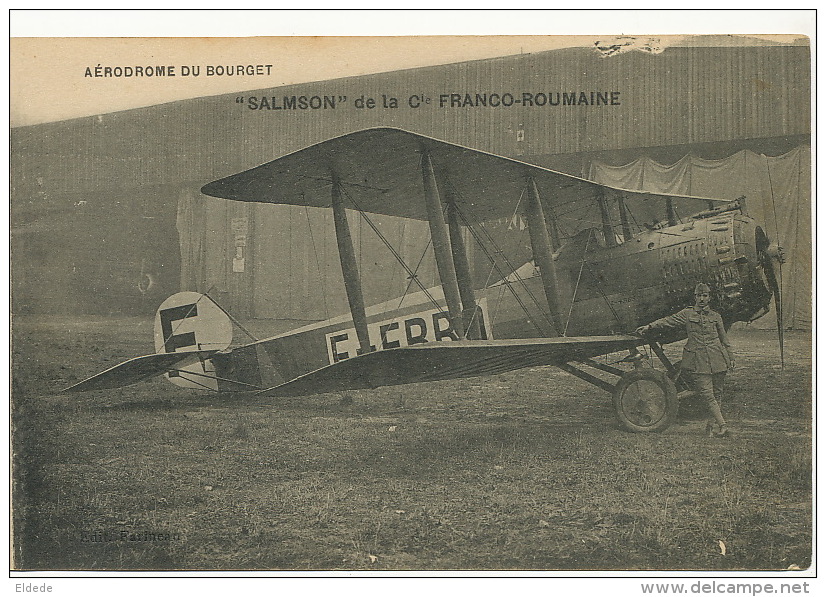 Aeroport Le Bourget 93 France " Salmson " De La Cie Franco Roumaine  Edit Le Deley - Roumanie