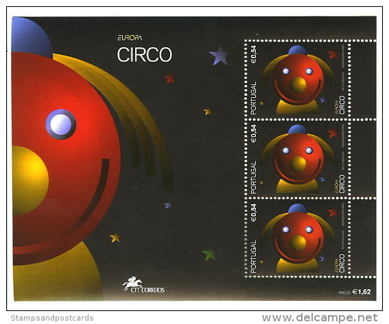 PORTUGAL Bloc S/s EUROPA CEPT 2002 Le Cirque Circus ** - Circus